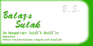 balazs sulak business card